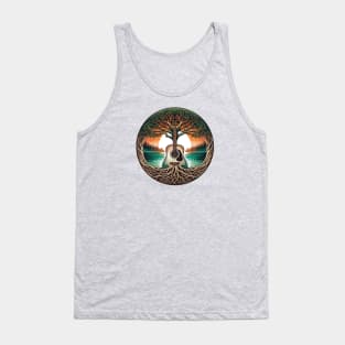 Hippie Acoustic Guitar Roots Tank Top